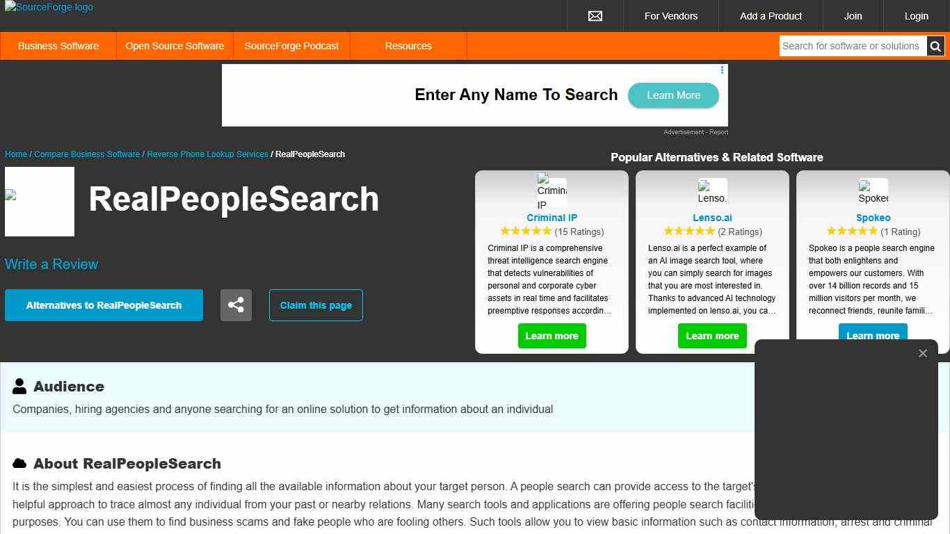 RealPeopleSearch Reviews in 2026