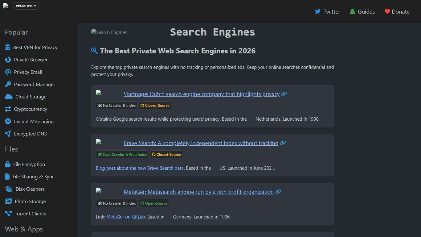 The Best Private Web Search Engines in 2026